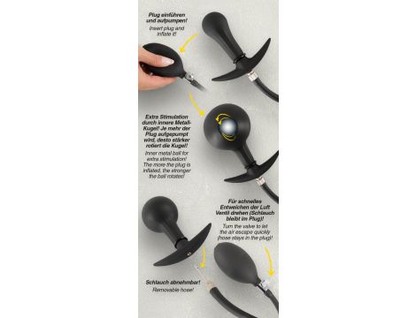 Korek analny pompowany You2Toys silikonowy 8 cm - 19