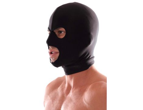 Maska Spandex Fetish Fantasy Series z trzema otworami - 5