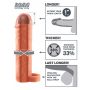 Przedłużka na penisa z pierścieniem TPE Fantasy X Tensions 17,7 cm - 9