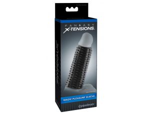 Nakładka na penisa Fantasy X Tensions nubbingowa ciemna 13,9 cm