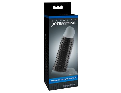 Nakładka na penisa Fantasy X Tensions nubbingowa ciemna 13,9 cm - 2