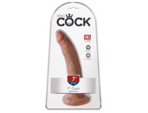 Dildo King Cock 7 cali tan PVC 20,5 cm