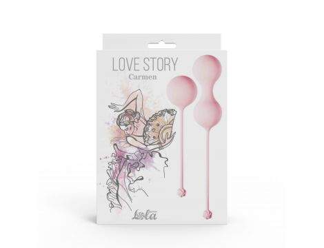 Zestaw kulek dopochwowych Love Story Carmen różowy