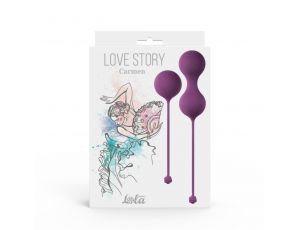 Zestaw kulek dopochwowych Love Story Carmen lawendowy