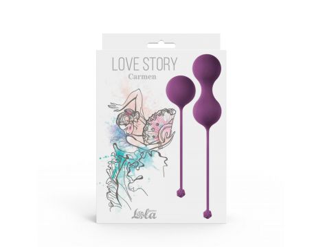 Zestaw kulek dopochwowych Love Story Carmen lawendowy