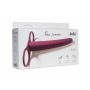 Strap on Pure Passion Gimlet bordowy silikonowy 16 cm - 2