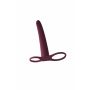 Strap on Pure Passion Gimlet bordowy silikonowy 16 cm - 3