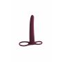 Strap on Pure Passion Gimlet bordowy silikonowy 16 cm - 4