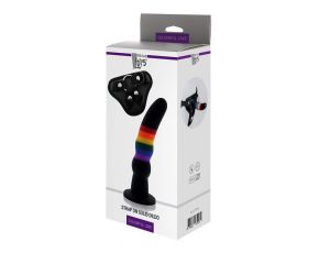 Strap on silikonowy kolorowy Dream Toys 17 cm