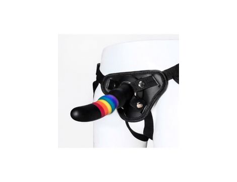 Strap on silikonowy kolorowy Dream Toys 17 cm - 5