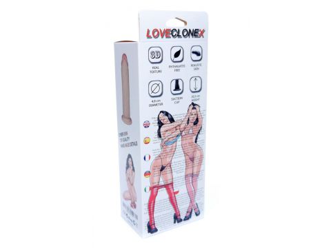 Dildo realistyczne z miękkiej cyberskóry 18 cm z przyssawką - 5