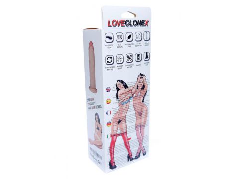 Wibrator realistyczny Boreasz Loveclonex rotacyjny 18 cm - 8