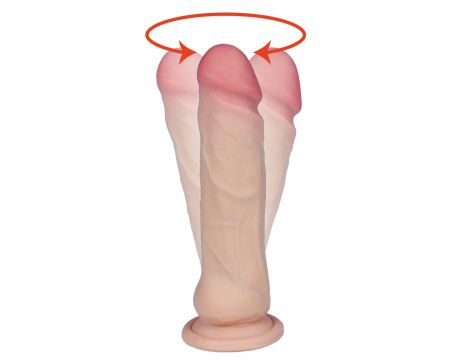Wibrator realistyczny cyber skórzany Saturn Loveclonex 18 cm rotacyjny - 2