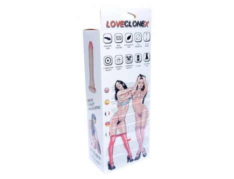 Wibrator realistyczny cyber skórzany Uranos Loveclonex 18 cm - 7