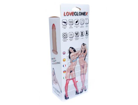 Wibrator realistyczny cyber skóra Fobos Loveclonex 15 cm - 7