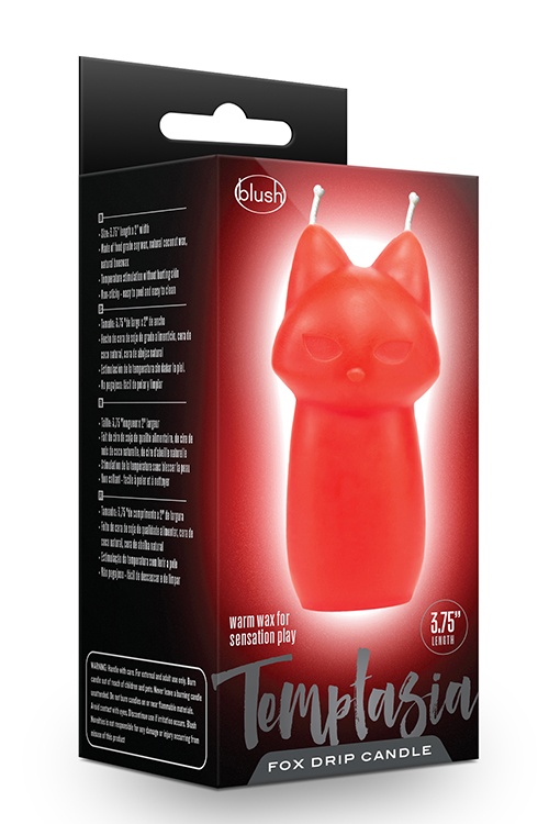 temptasia fox drip candle red