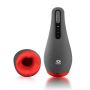 Masturbator ssący Airturn 2 z wibracją i podgrzewaniem USB czarny 22 cm - 7