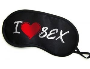 Delikatna opaska na oczy Grammi I Love Sex