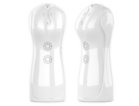 Pulsujący wibrujący masturbator B Series Fox biały USB