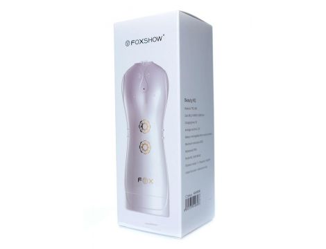 Pulsujący wibrujący masturbator B Series Fox biały USB - 11
