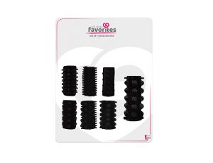 Zestaw 7 nakładek na penisa All Time Favorites Dream Toys czarny