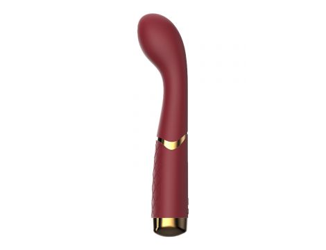 Wibrator punktu G silikonowy Romance Lucy rubinowy USB - 6