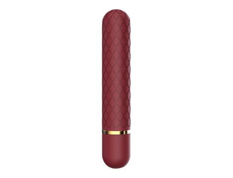 Wibrator kieszonkowy Romance Lizzy bordowy USB - 3