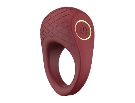 Wibrujący pierścień erekcyjny Dream Toys Romance Ivy rubinowy USB - 2