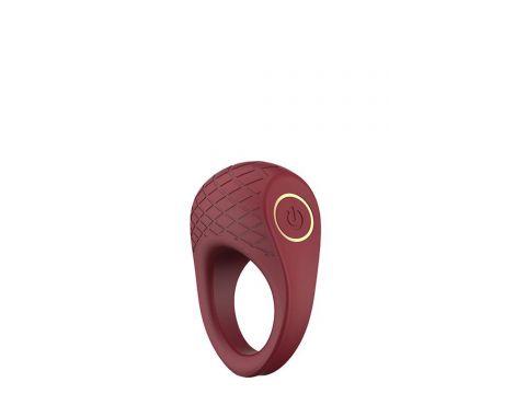 Wibrujący pierścień erekcyjny Dream Toys Romance Ivy rubinowy USB - 3