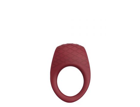 Wibrujący pierścień erekcyjny Dream Toys Romance Ivy rubinowy USB - 5