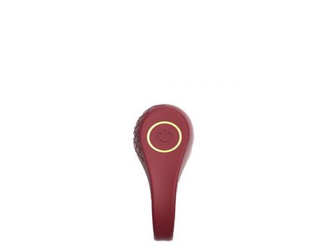 Wibrujący pierścień erekcyjny Dream Toys Romance Ivy rubinowy USB - 9