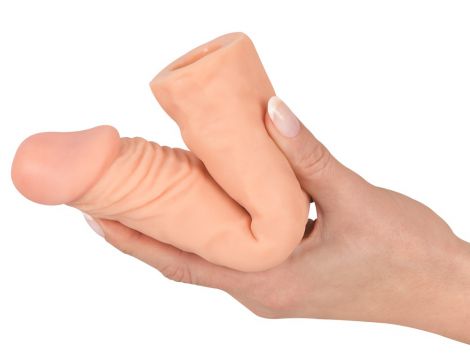 Wrażliwa przedłużka penisa Nature Skin 20 cm z wydłużeniem 3 cm - 18