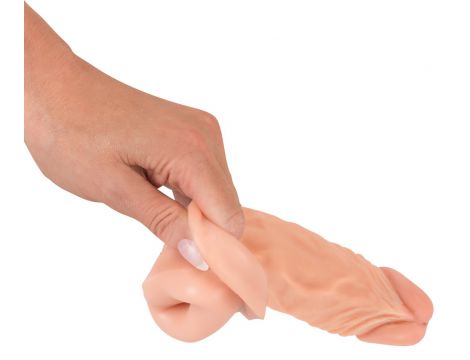 Wrażliwa przedłużka penisa Nature Skin 20 cm z wydłużeniem 3 cm - 19