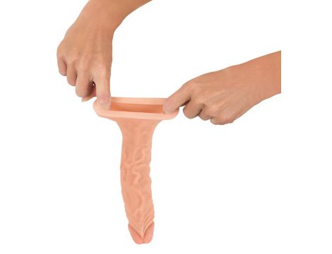 Wrażliwa przedłużka penisa Nature Skin 20 cm z wydłużeniem 3 cm - 20