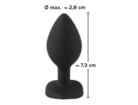 Korek analny silikonowy z sercem You2Toys 7,3 cm - 15