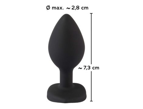 Korek analny silikonowy z sercem You2Toys 7,3 cm - 17