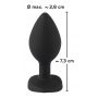 Korek analny silikonowy z sercem You2Toys 7,3 cm - 16