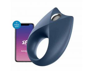 Pierścień wibrujący Satisfyer Royal One niebieski z stymulacją łechtaczki