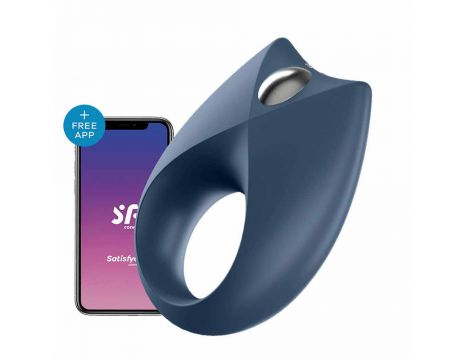 Pierścień wibrujący Satisfyer Royal One niebieski z stymulacją łechtaczki