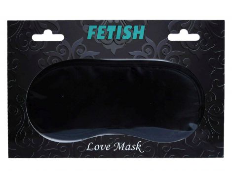 Czarna satynowa maska na oczy Fetish B Series - 2