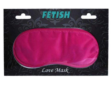 Różowa satynowa maska na oczy Fetish B Series - 2