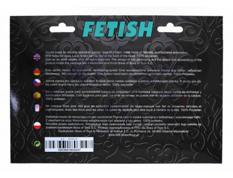 Różowa satynowa maska na oczy Fetish B Series - 3