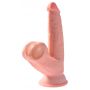 Dildo z cyberskóry King Cock Plus z kołyszącymi jądrami 19,5 cm - 7