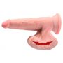 Dildo z cyberskóry King Cock Plus z kołyszącymi jądrami 19,5 cm - 9