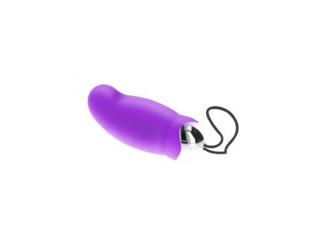 Jajko wibrujące silikonowe ToyJoy fioletowe z pilotem USB 9 cm - 2