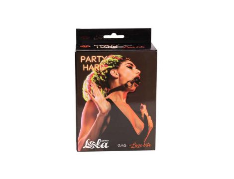 Knebel Party Hard Love Bite Lola Games czarny 4,5 cm - 6