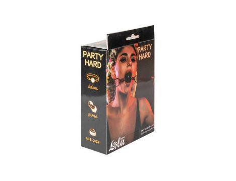 Knebel Party Hard Love Bite Lola Games czarny 4,5 cm - 7