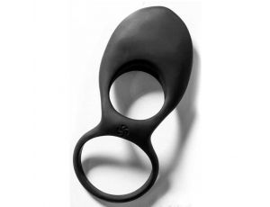 Pierścień wibrujący silikonowy Daydream czarny 12 cm