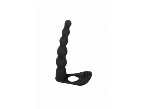 Strap on silikonowy wibrujący Farnell czarny 17 cm - 2