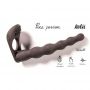 Strap on silikonowy wibrujący Farnell czarny 17 cm - 2